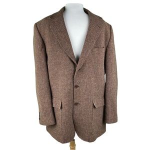 Orvis Tweed 100% Wool Causal Sports Coat Blazer 3 Button